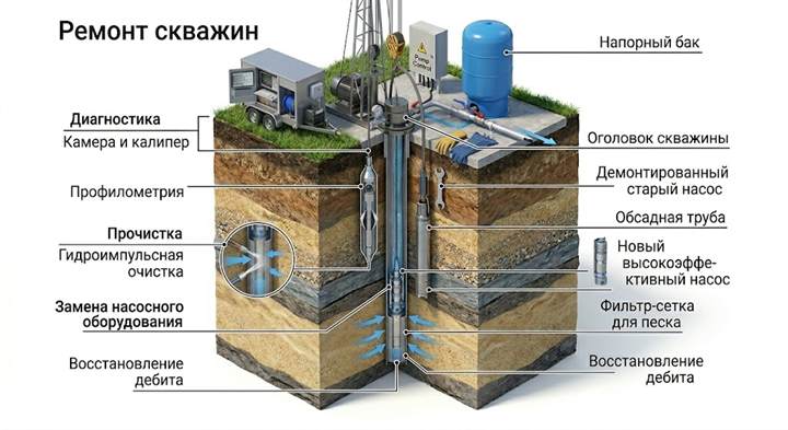 Ремонт скважин в Фокино